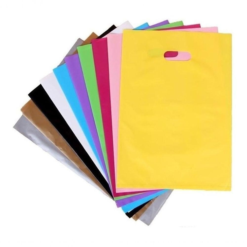Sacolas Plasticas 25x35 Alça Boca De Palhaço 1kg/85un.