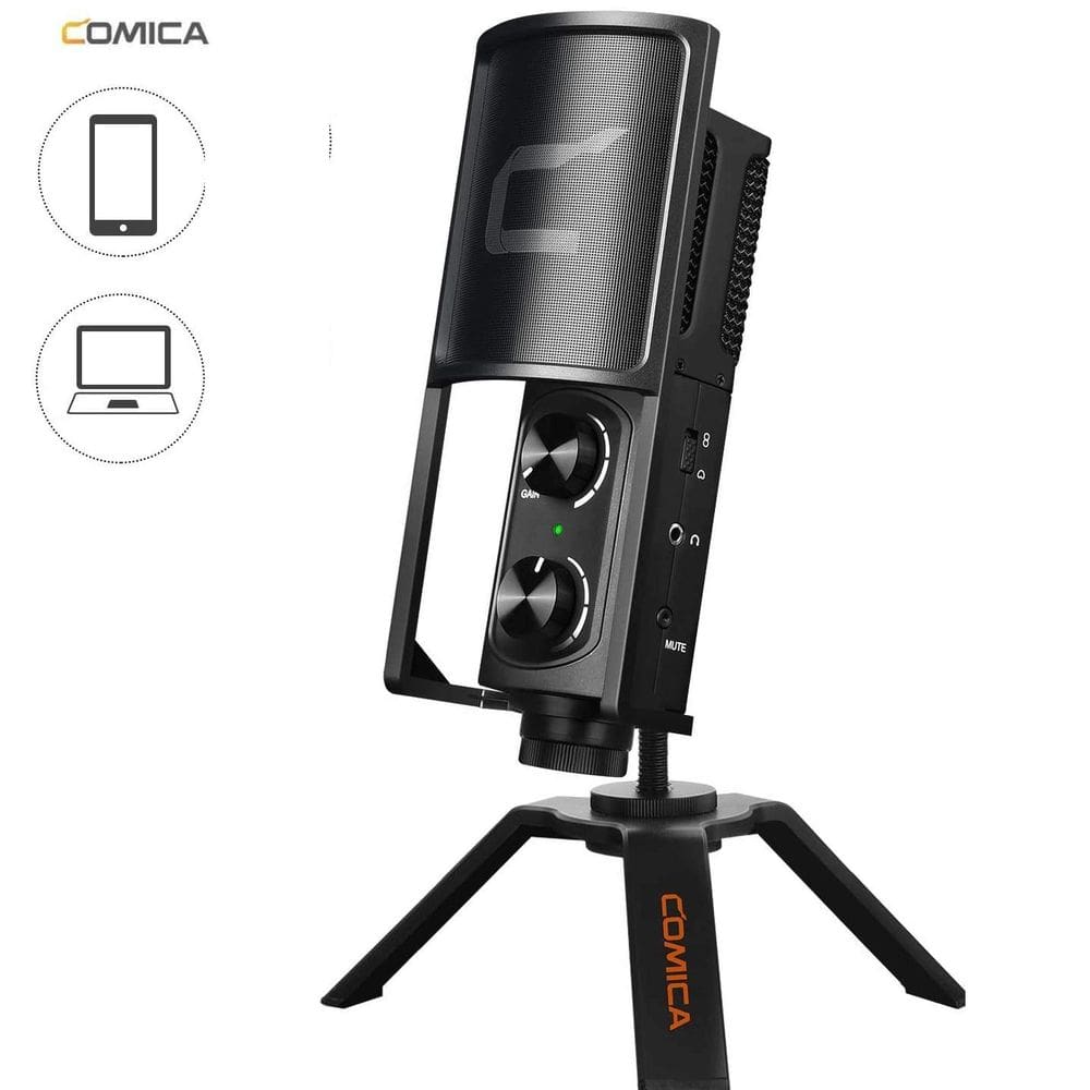 Microfone Mesa Usb Condensador Comica Stm-Usb Interface