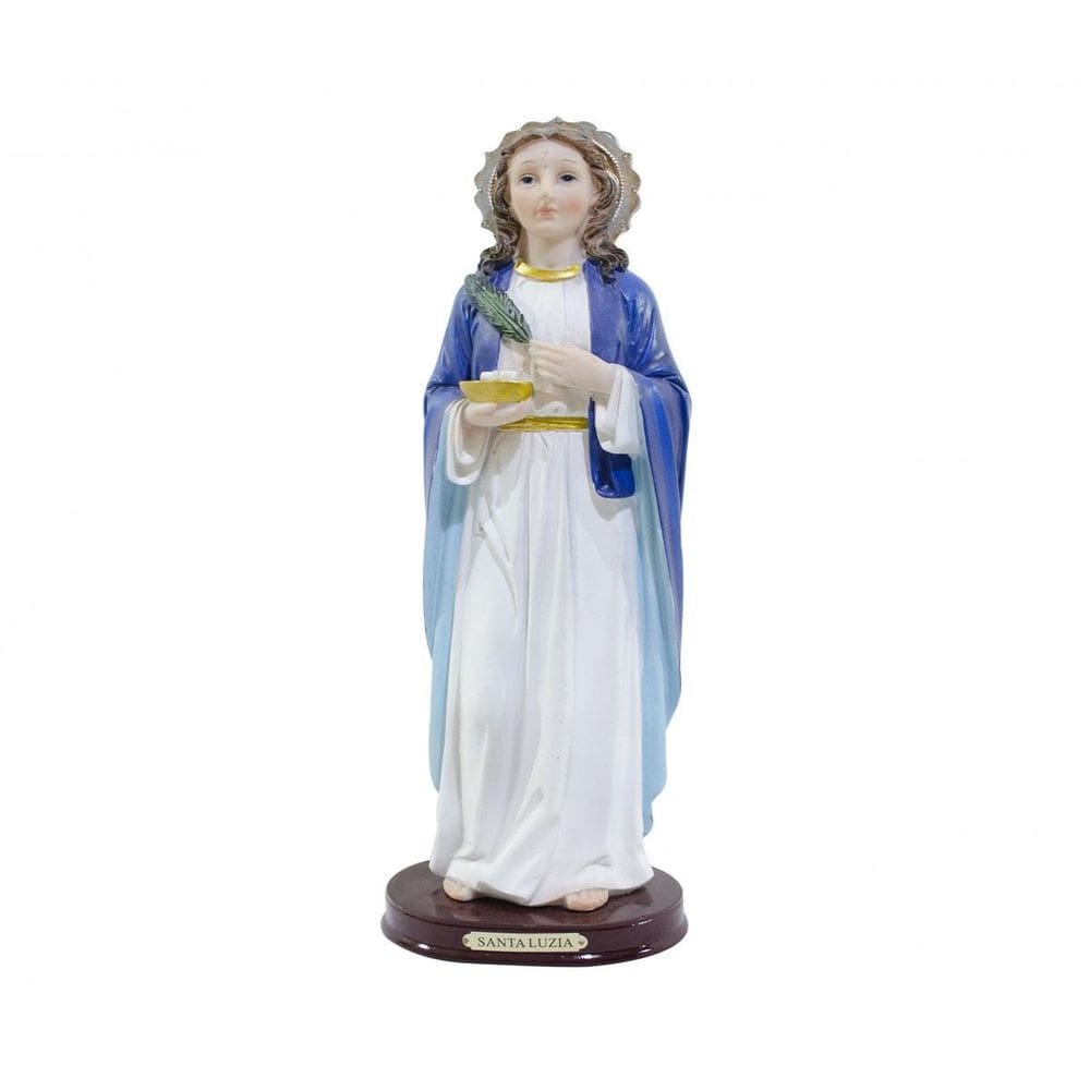 Santa Luzia Enfeite De Resina 32 Cm