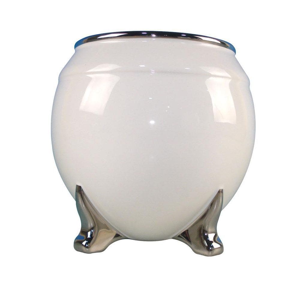 Floreiro / Vaso De Cerâmica 14Cm - Branco