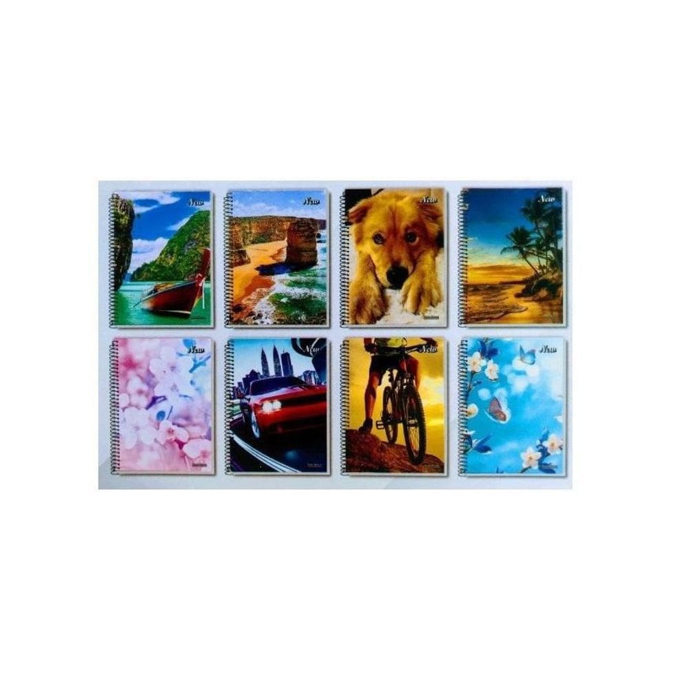 Caderno Espiral 1/4 Flexivel 48Fls. - Pacote Com 40 Cadernos