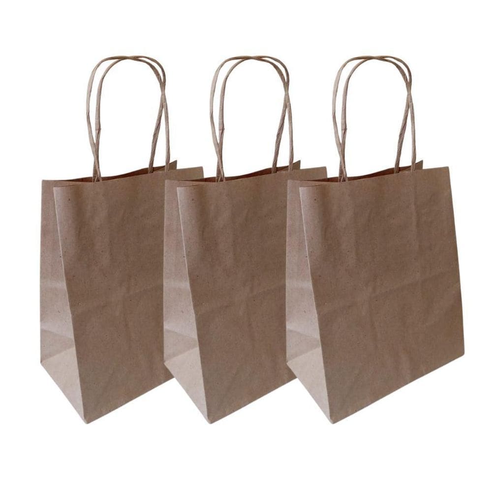 Sacola Papel Kraft P 17,5x8,5x21,5 cm - Embalagem Presentes