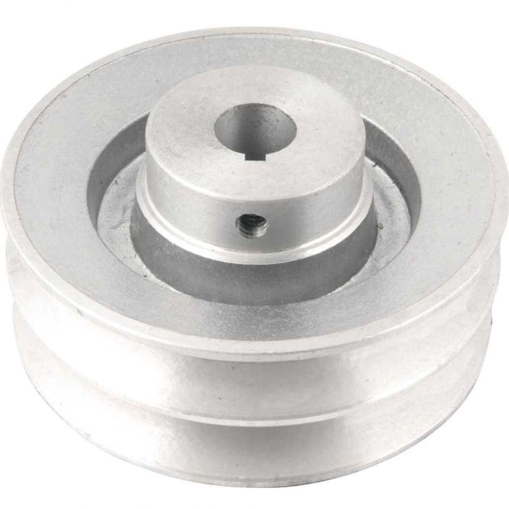 Polia Alumínio 2 Canais Perfil B 120mm Com Furo 3-4 Vonder