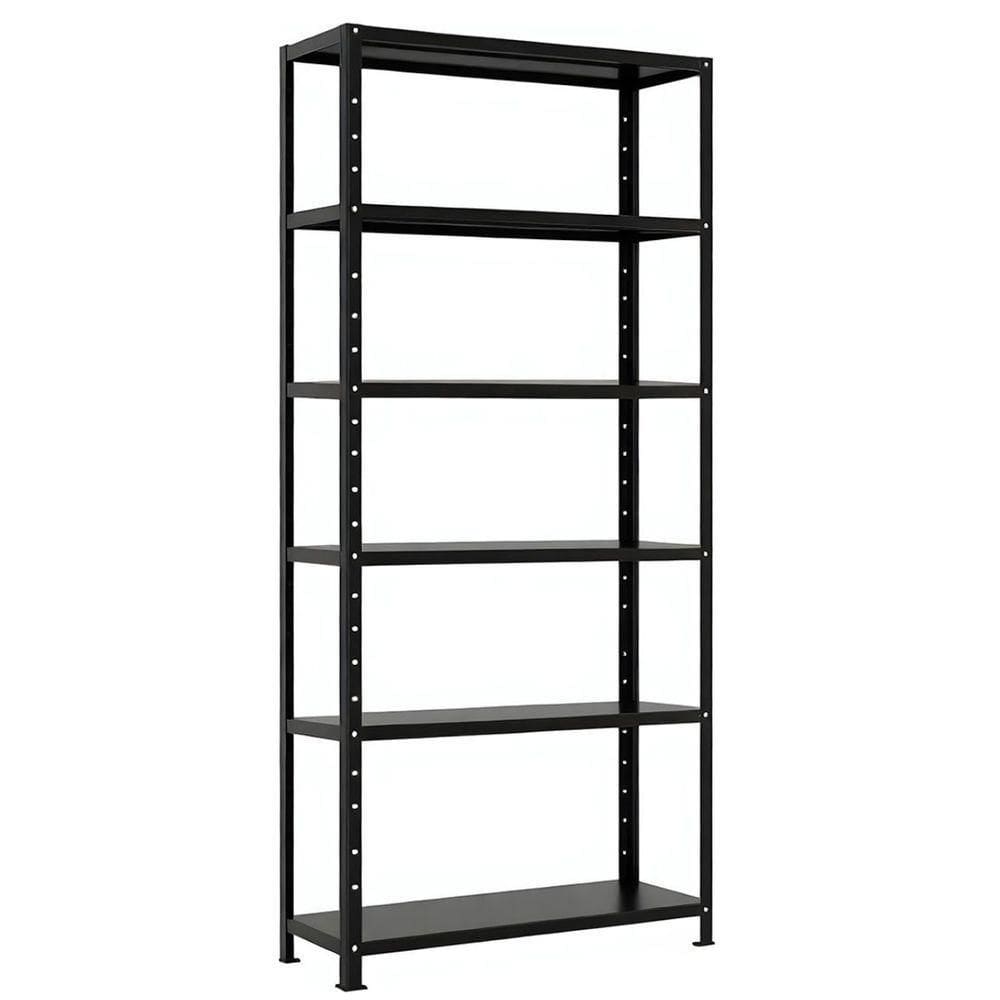Prateleira Estante Armário Aço 6 Bandejas 90cm Preto Romero