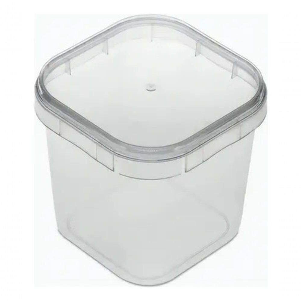 Pote C/ Lacre Quadrado 220ml - Bolo No Pote 50un - C/ Tampa