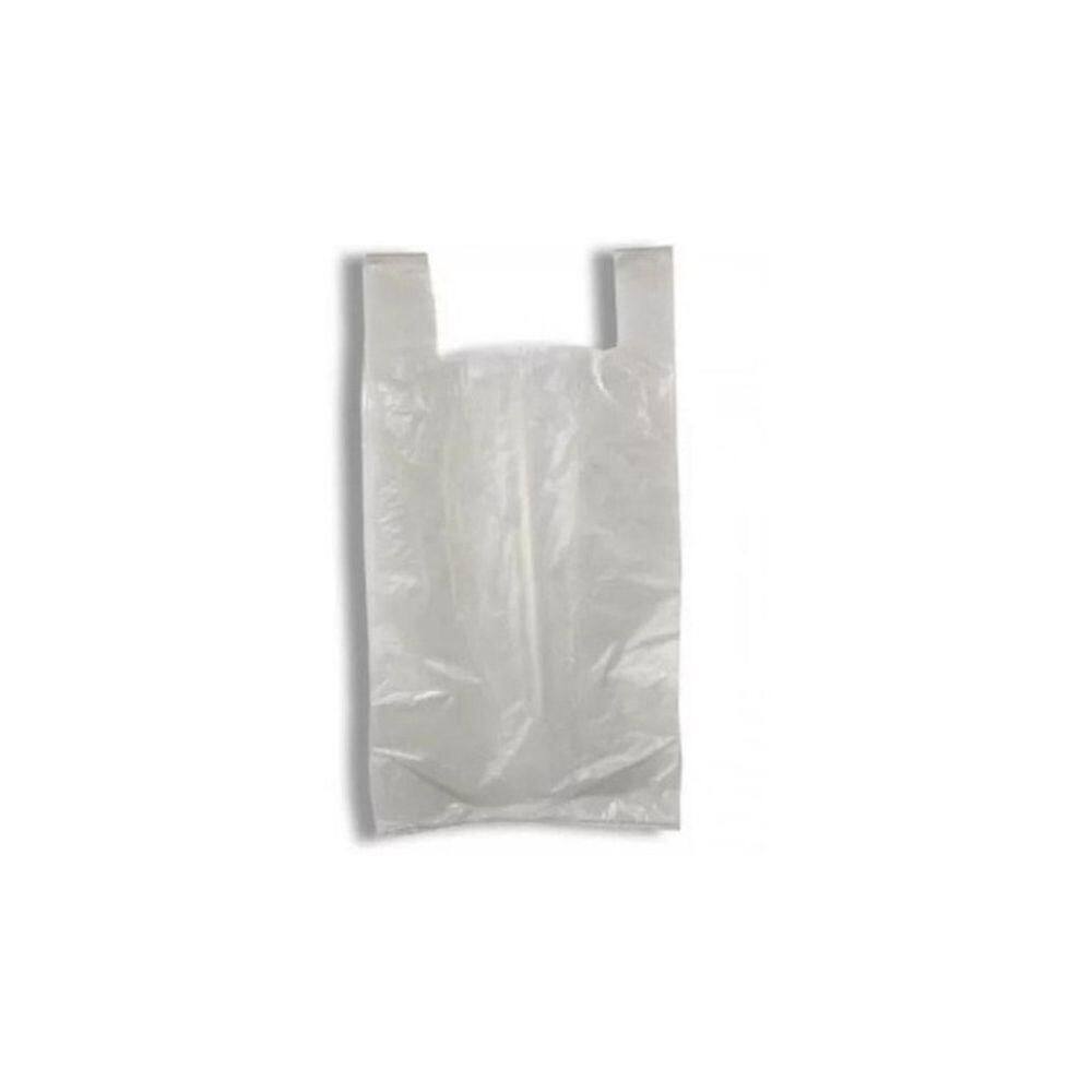 Sacola Plástica Branca Reciclada 25x35 - 5kg