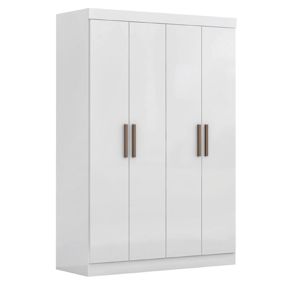 Modulo de Guarda Roupas Para Quarto 4 Portas e 2 Gavetas Madrid Maxel