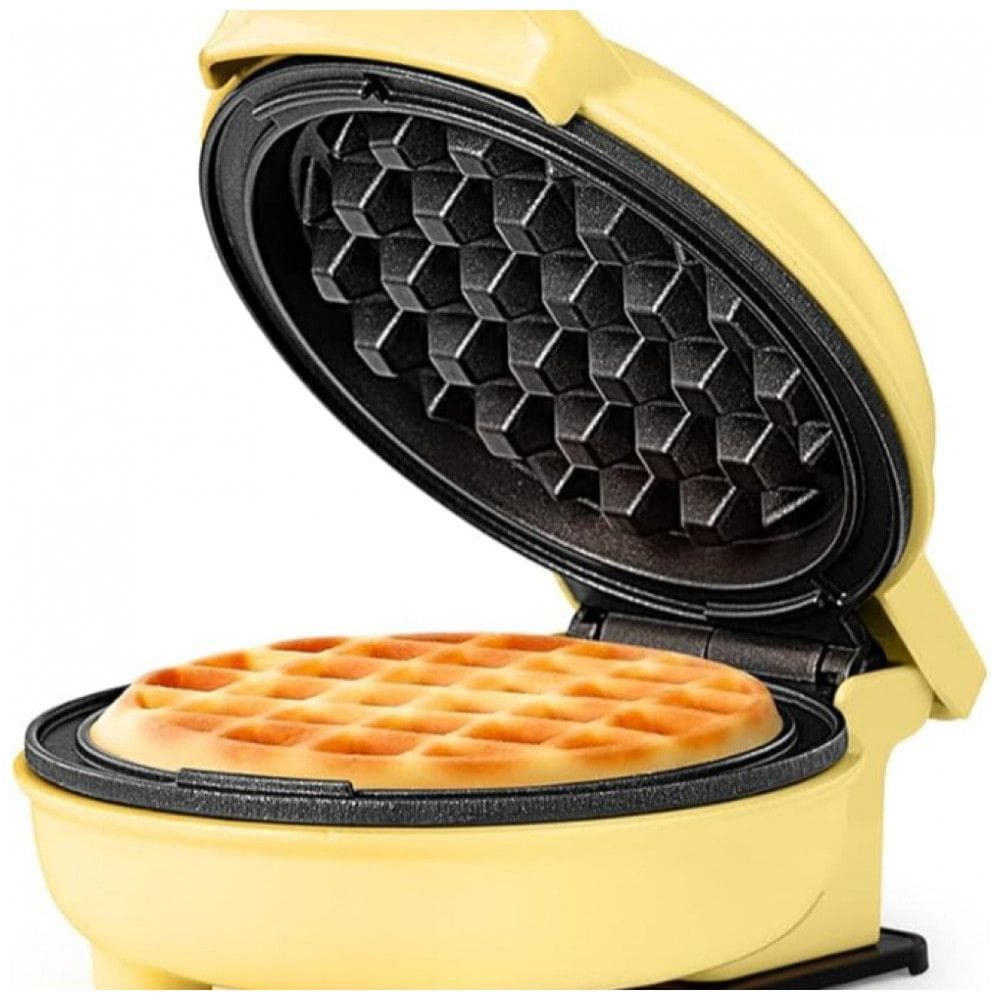 Mini Máquina de Waffle Antiaderente, Amarela, 110v, HOLSTEIN HOUSEWARES HH 09125016Y, Amarelo