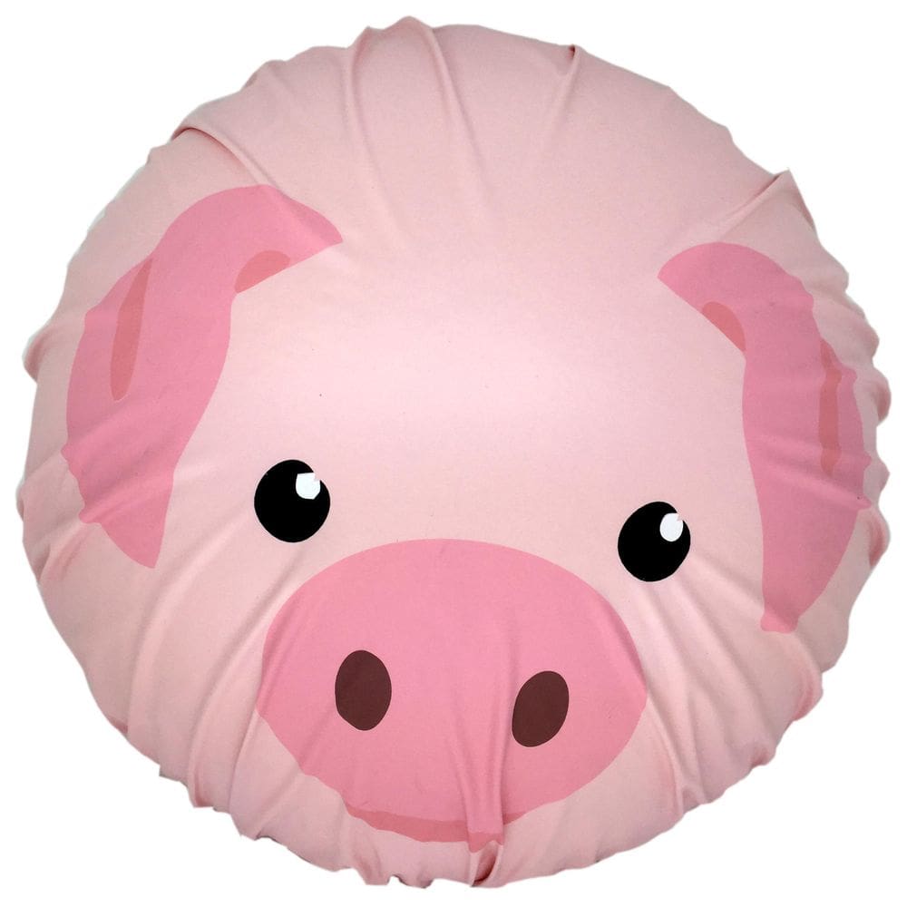 Touca Para Banho Porco Rosa 28Cm