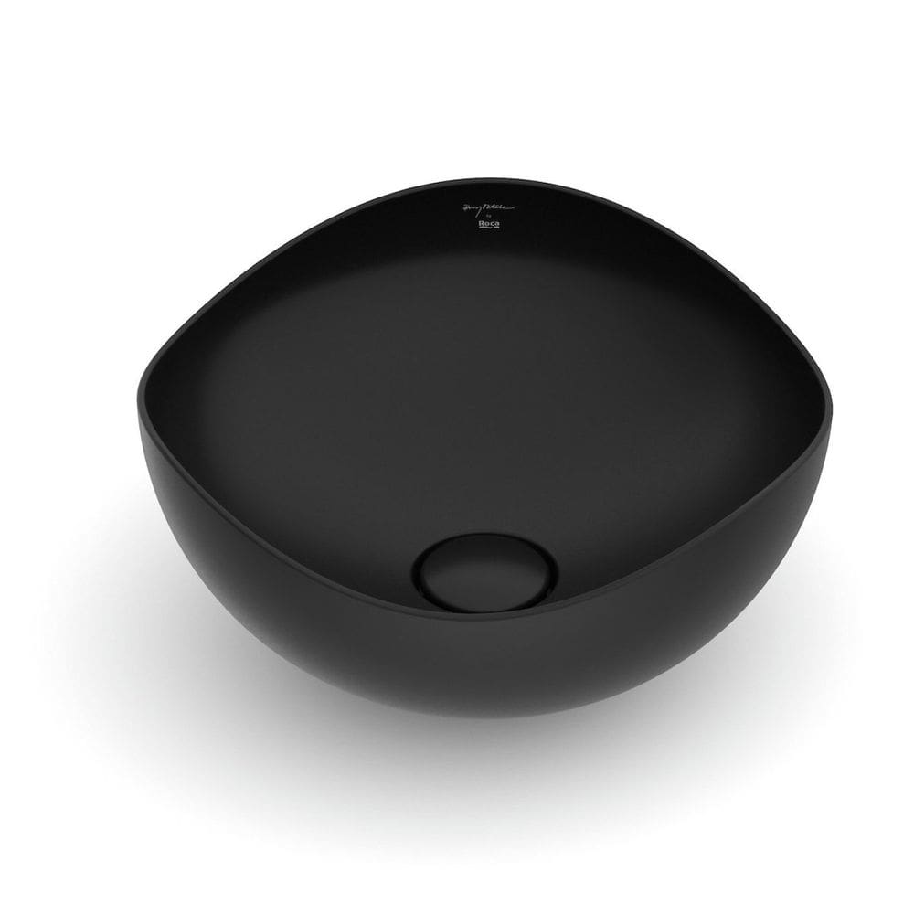 Cuba de Apoio 37,5x37,5cm Ruy Ohtake Roca Matte Black