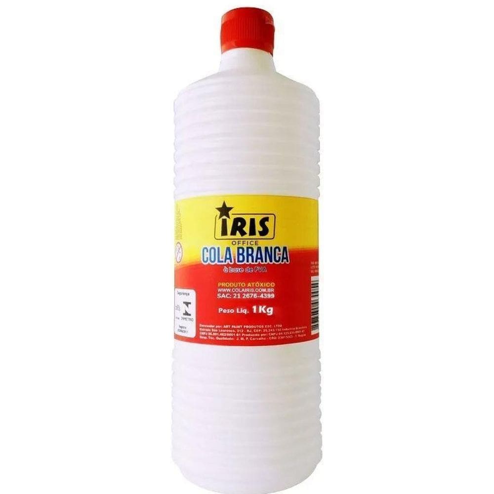 Cola Branca Escolar A Base De Pva 1000Gr- Iris- 1 Tubo