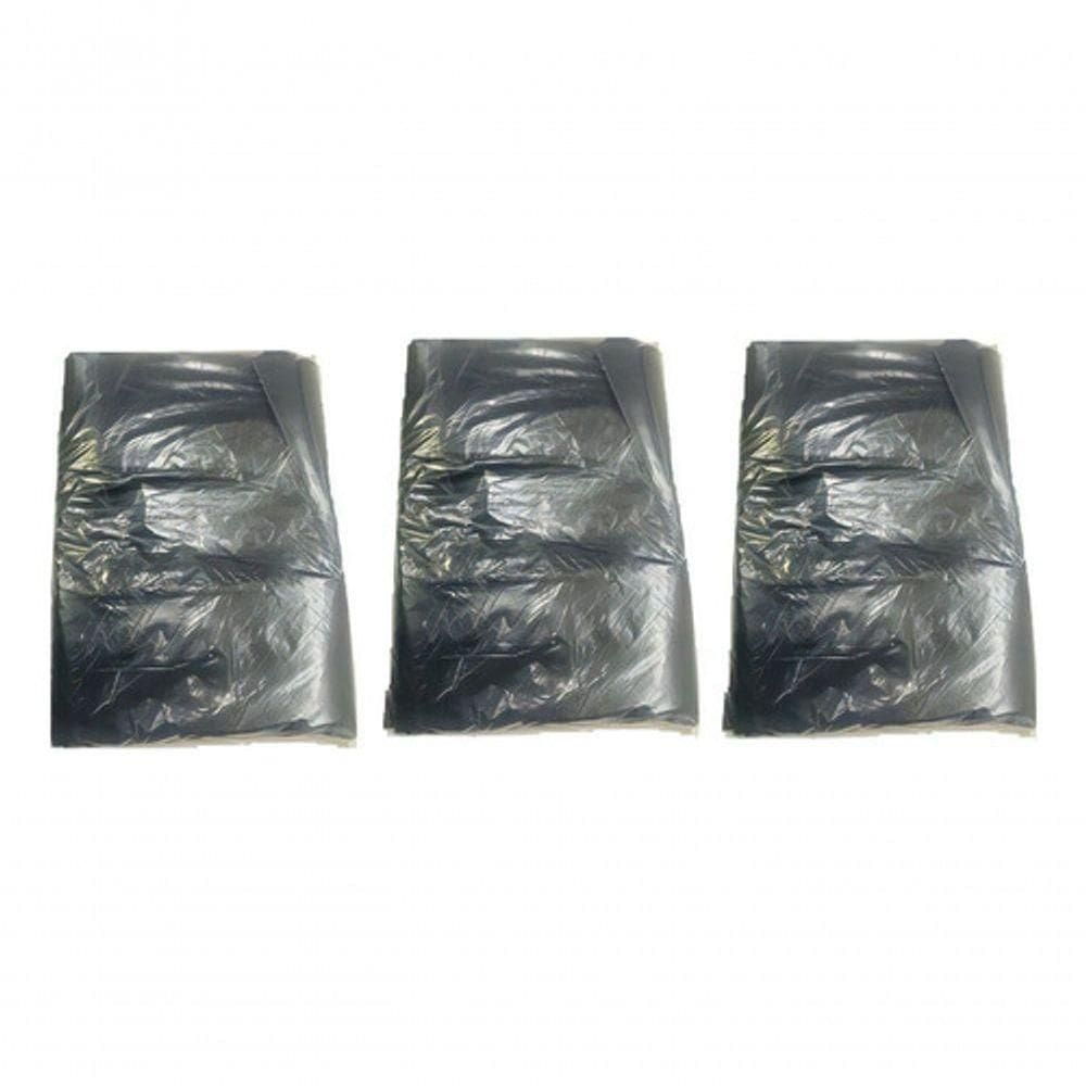 Saco De Lixo 60 Litros Intermediário Com 300 Unidades Cor Preto