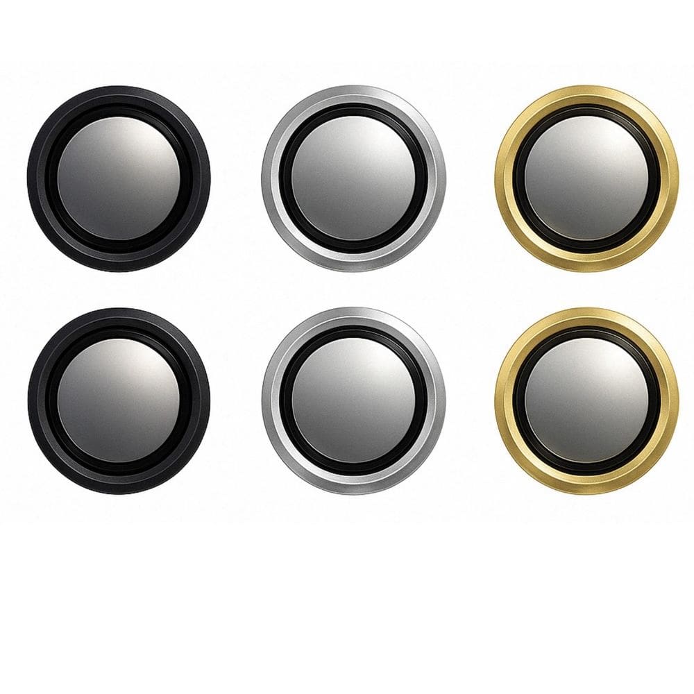 Película (Kit 02 Pçs) da Lente Câmera Lisa / Strass Para Samsung Galaxy S25 Edge