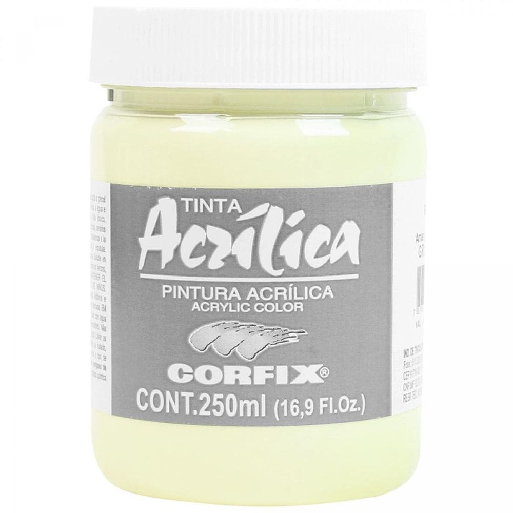 Tinta Acrílica Corfix Amarelo Brilhante Claro 46 G1 250Ml