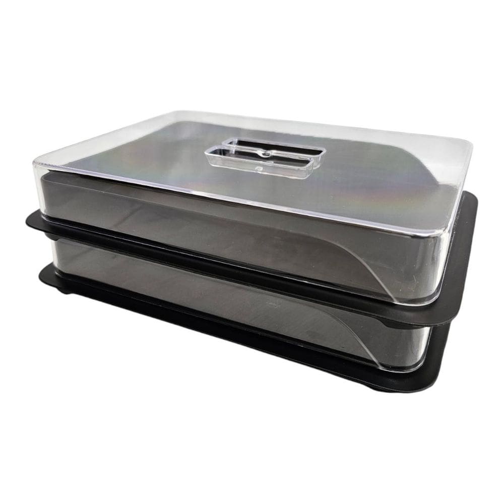 Kit 02 Porta Frios Organizador Geladeira Acrílico E Plástico