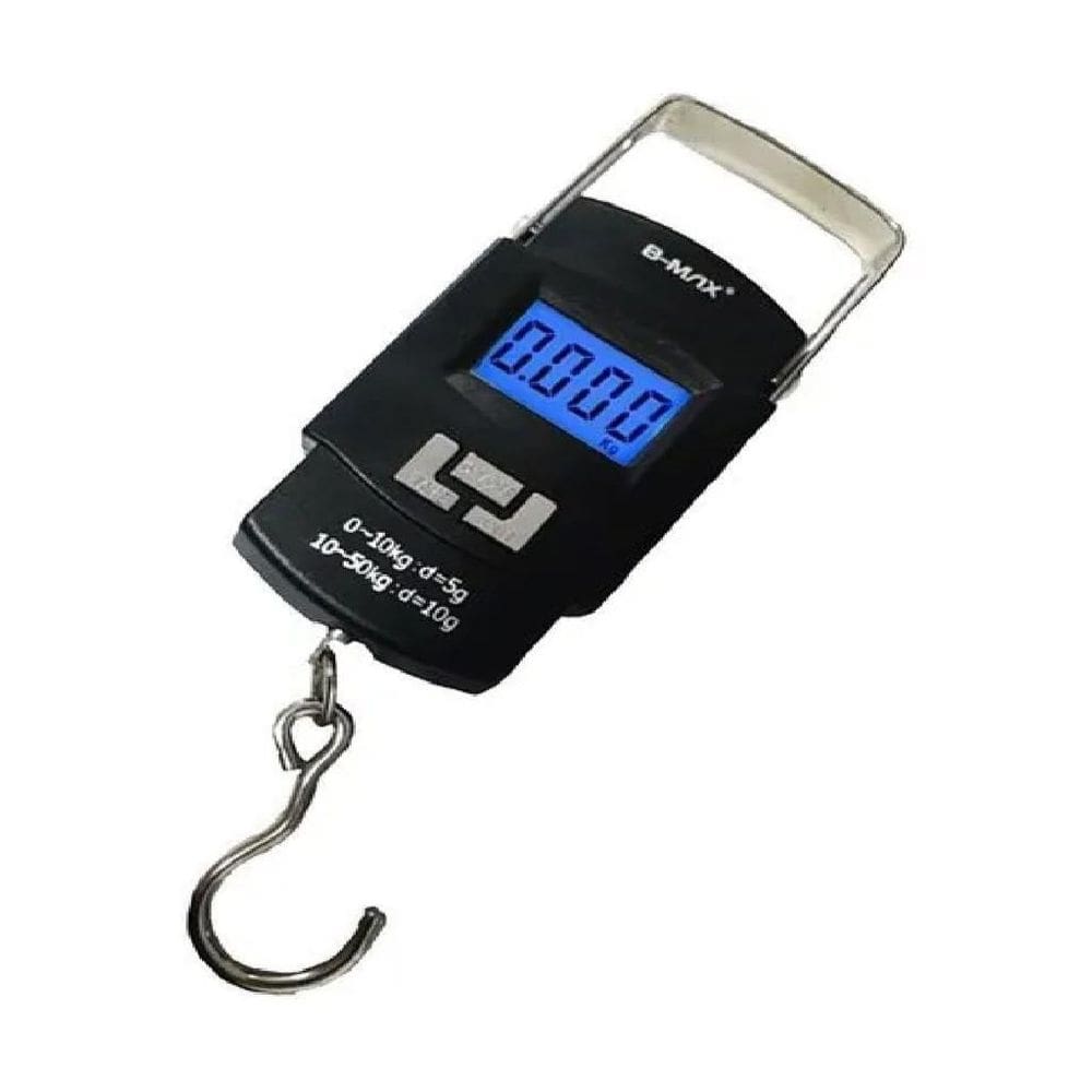 Balança Manual Portátil Digital Até 50Kg Gancho Visor Led