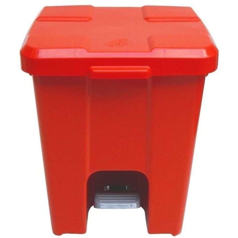 Cesto Lixeira Quadrada Plastica Com Pedal 25 Litros