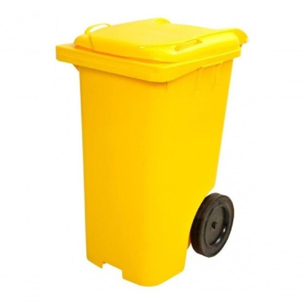 Conteiner Lixeira Plastica 120l Contentor Com Rodas Jsn