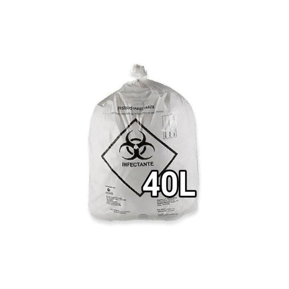 Sacos De Lixo Infectante Hospitalar 40 Litros 100 Unidades