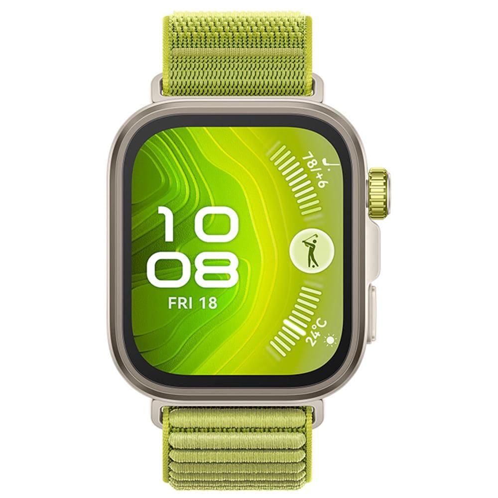 Smartwatch Huawei Watch Fit 4 Pro Verde com 1,82&quot;, Pulseira de Nylon, Bluetooth e 32GB