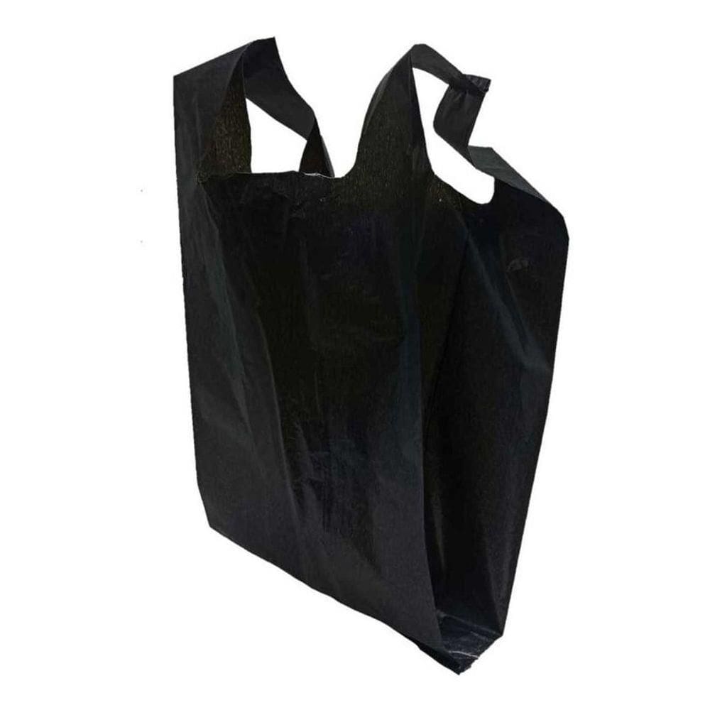 Sacola Plástica Reciclada Reforçada Preta Com 4kg