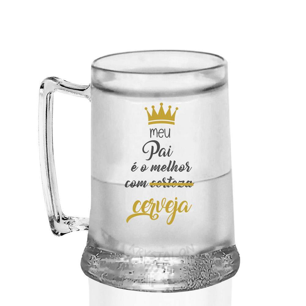 Caneca Gel Personalizada Para Dia Dos Pais Pai Com Cerveja