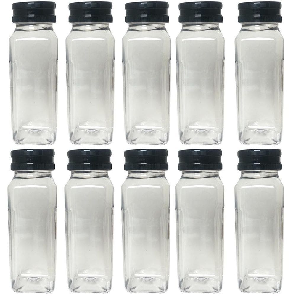 Potes Para Tempero Com Tampa Dosadora Dupla Kit 10 Potes