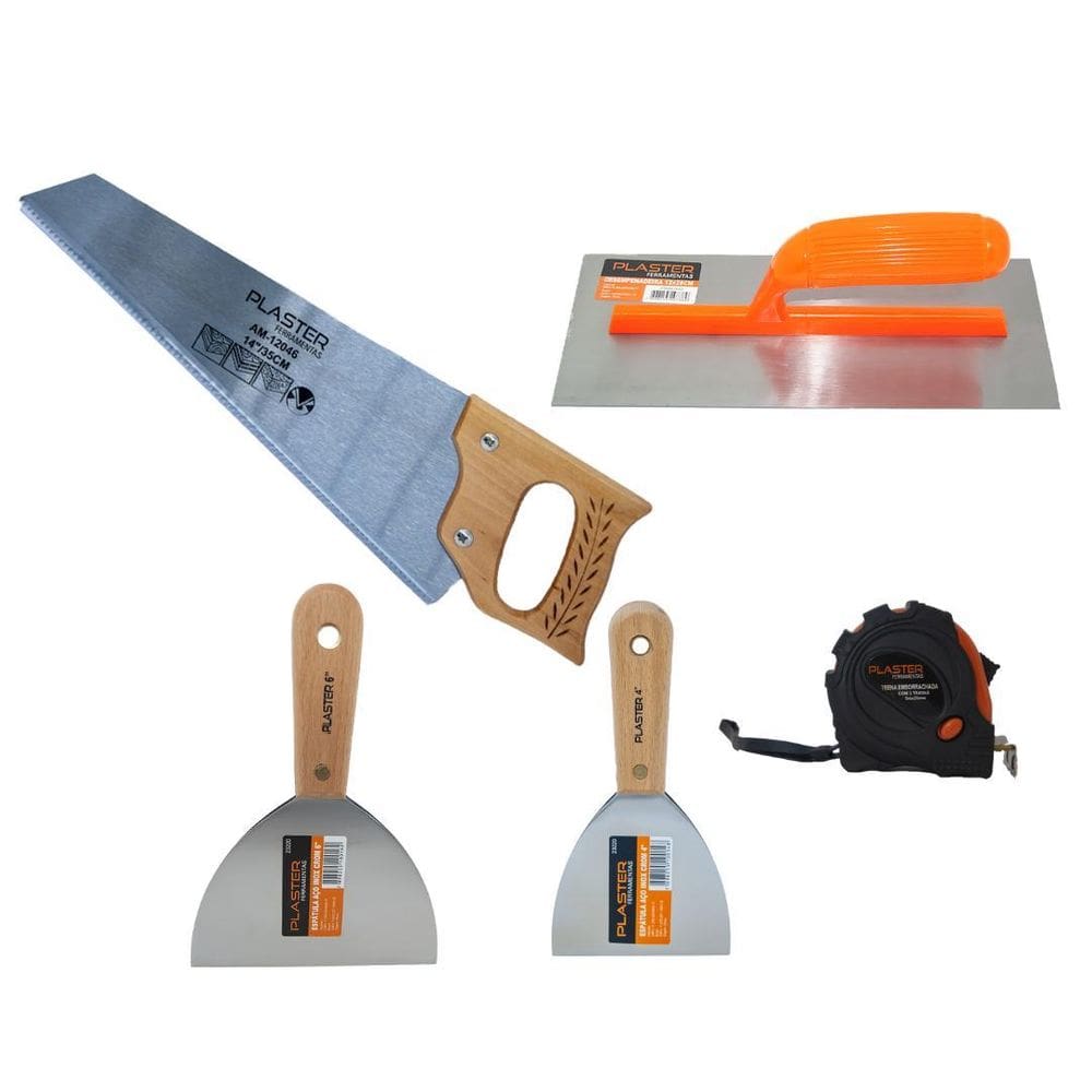 Kit Para Gesseiro Plaster - 5 Peças
