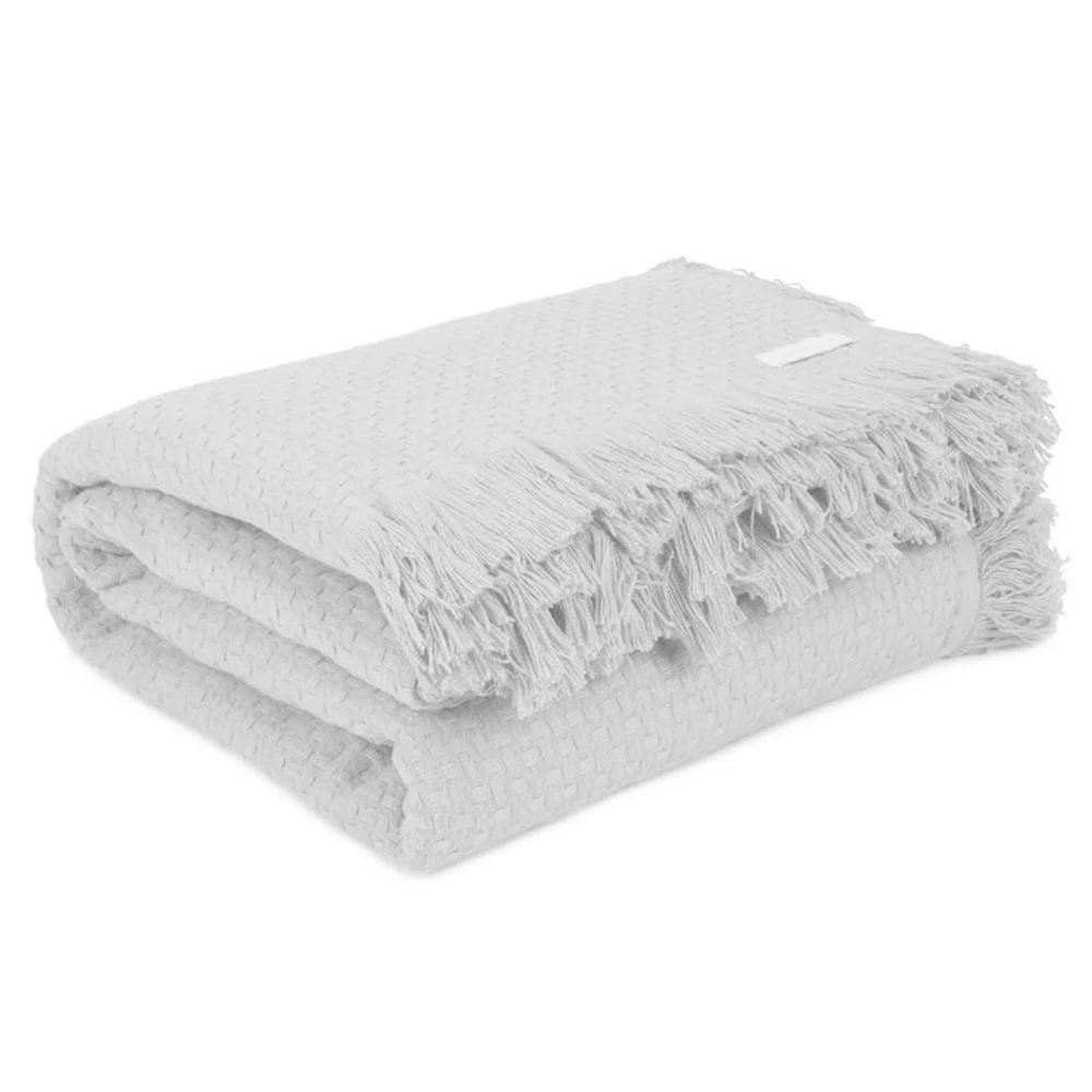 Colcha Buddemeyer 100% Algodão com Franja 1,60m x 2,30m