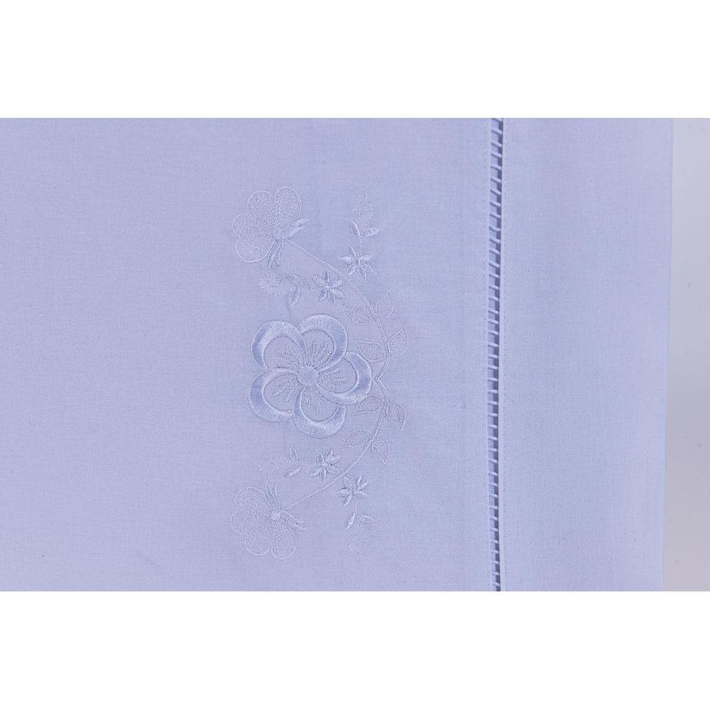 Jogo De Lençol Cama Viúva 100% Algodão 200 Fios 3 Pçs Branco