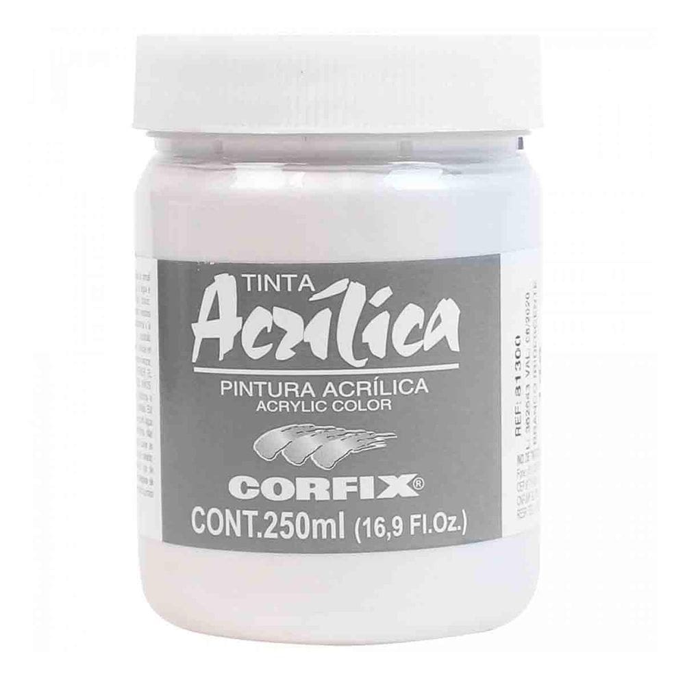 Tinta Acrilica Metalica Corfix 146 Branco Iridescente 250Ml