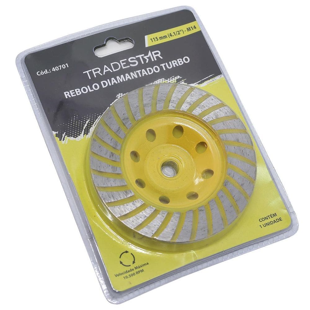 Rebolo Diamantado Turbo 115Mm