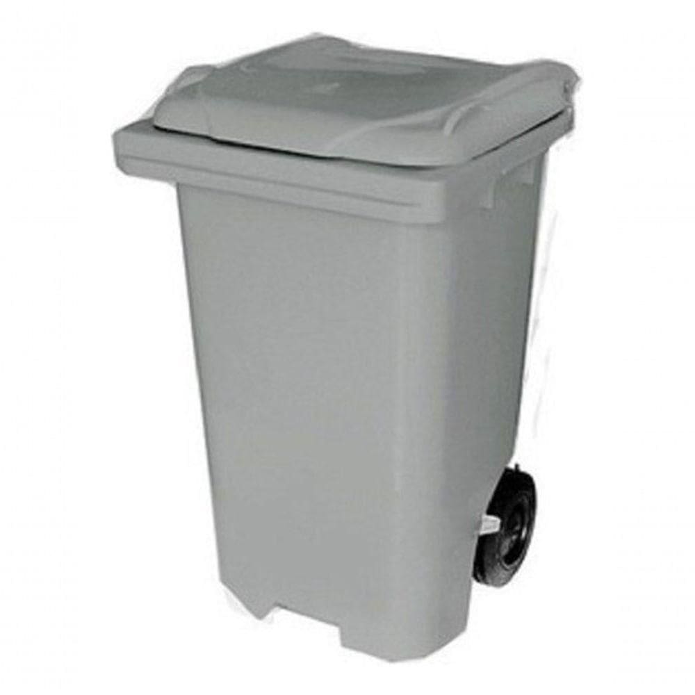 Kit 2 Contentor Plástico Lixeira Gari 240l
