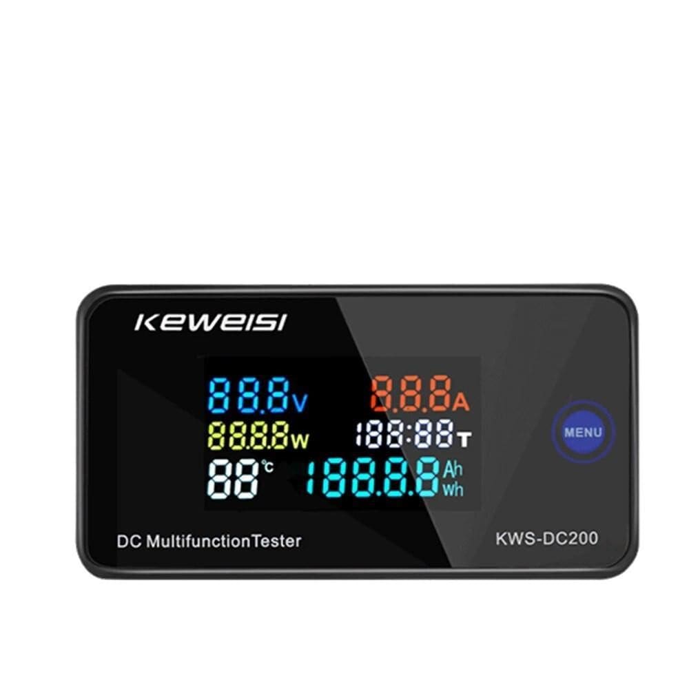 Wattimetro Dc Painel 0-200V 100A C/Shunt Kws-Dc200