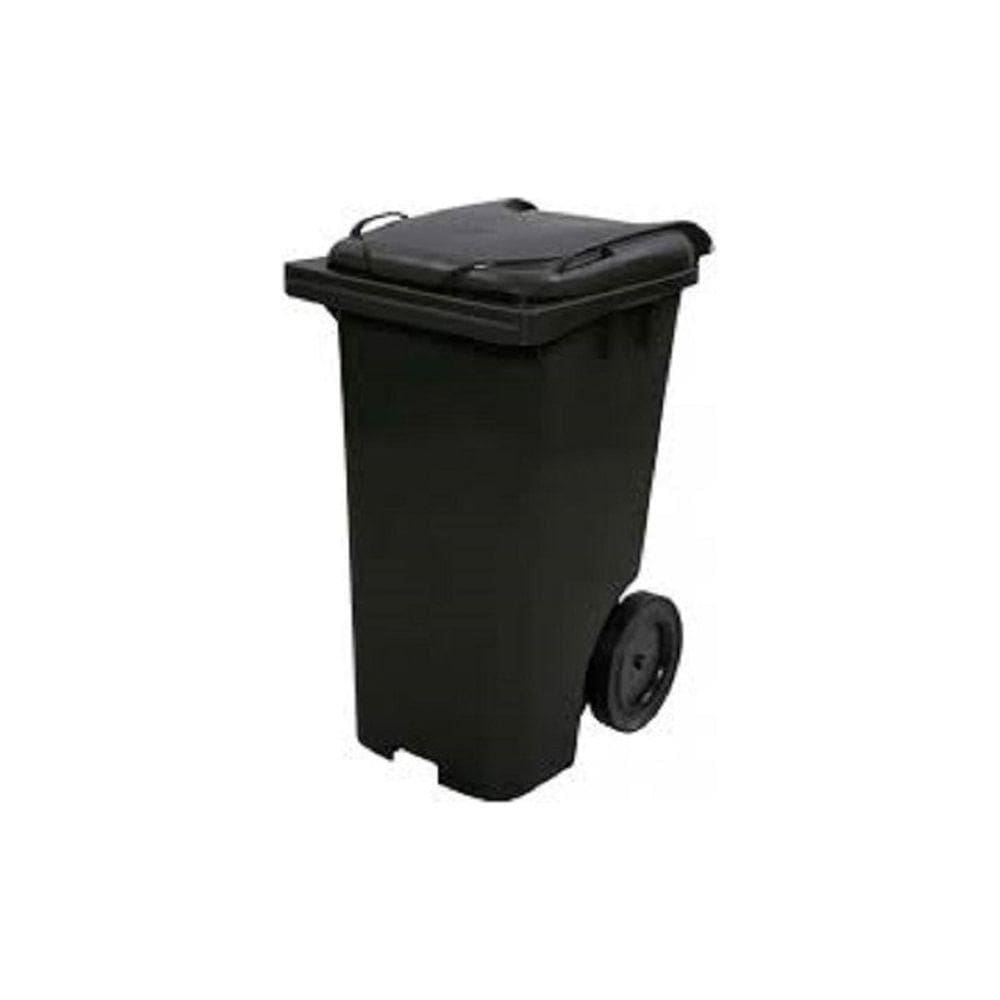 Lixeira Plastica Contentor De Lixo Com Rodas 240l Preto
