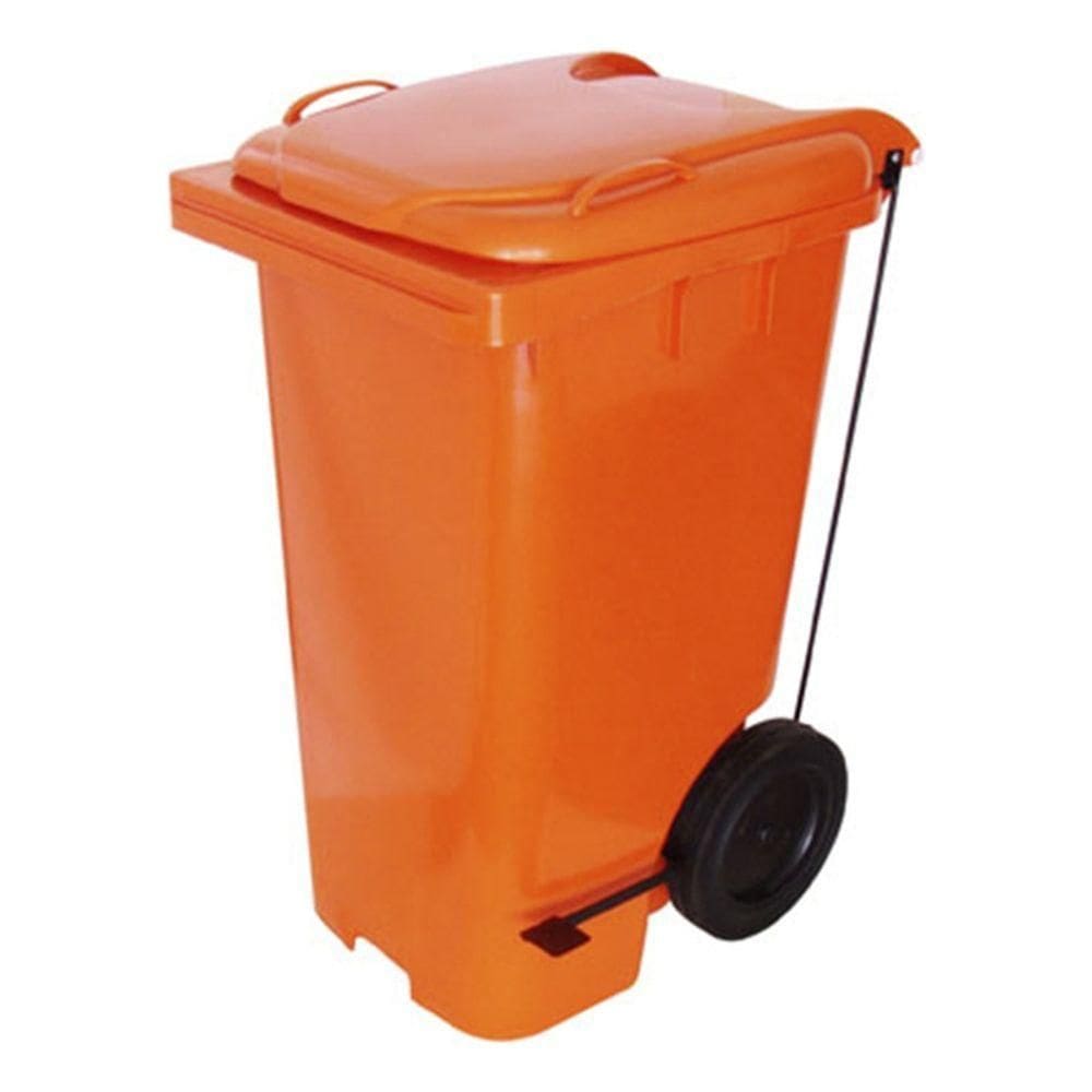 Lixeira Contêiner 240 Litros Com Pedal Contentor Lixo 240 L