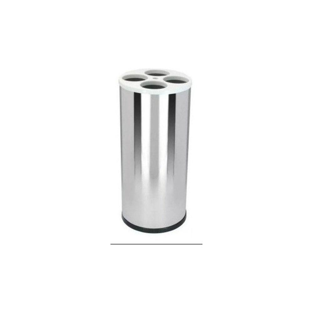 Lixeira De Copos De água Em Aço Inox 30l