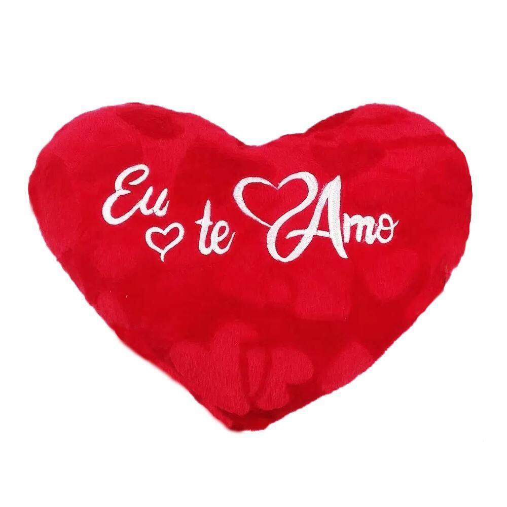 Almofada De Coraçao Eu Te Amo - Vermelho Ref.Fe7319