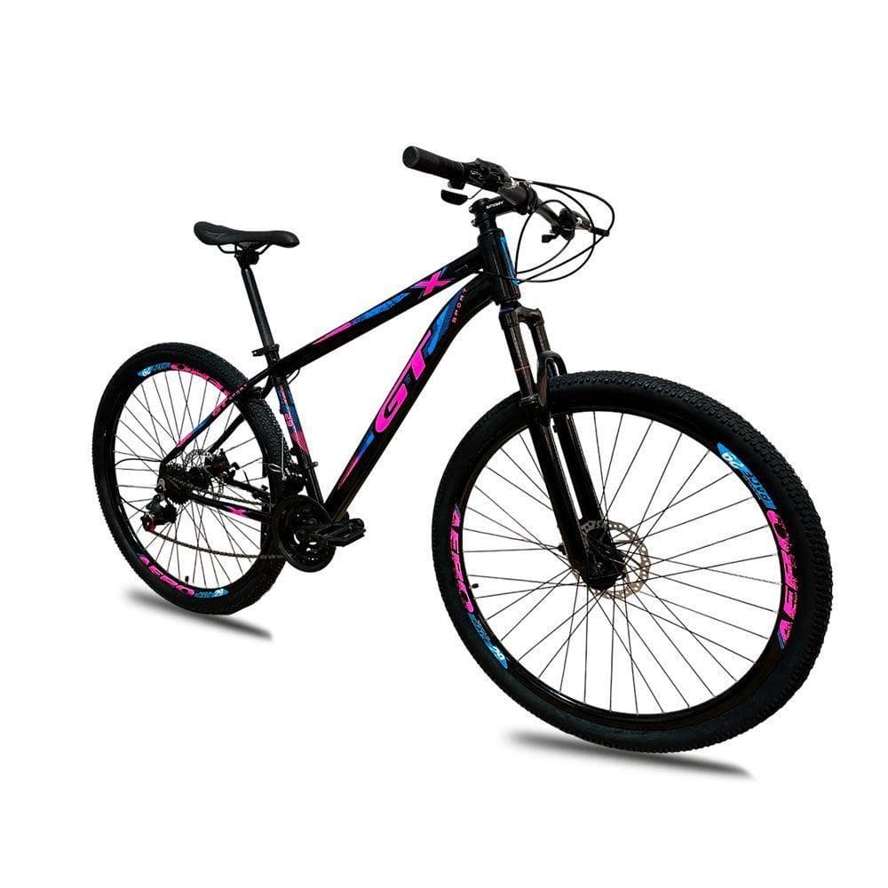Bicicleta Aro 29 Alumínio K7 24 Marchas Freio A Disco Quadro 15