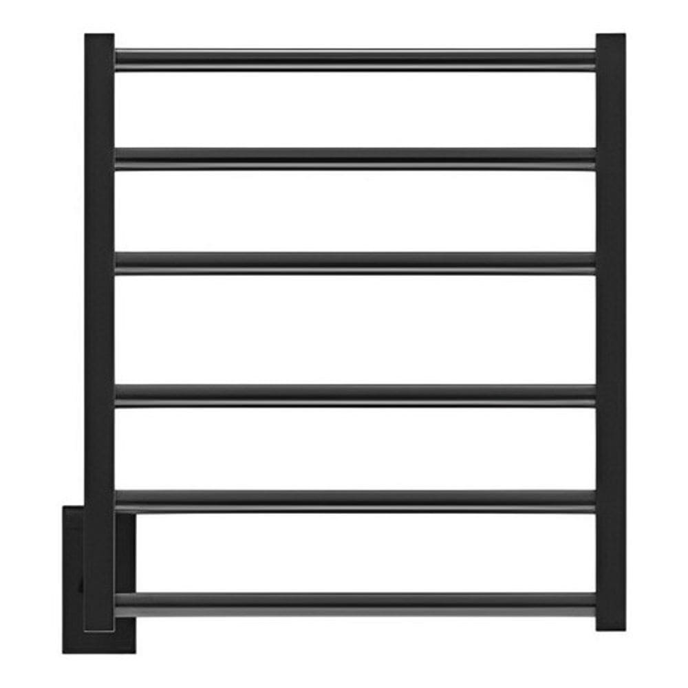 Porta Toalha Toalheiro Térmico Aquecido Blend Preto Clean Lado e voltagem 110V Lado direito