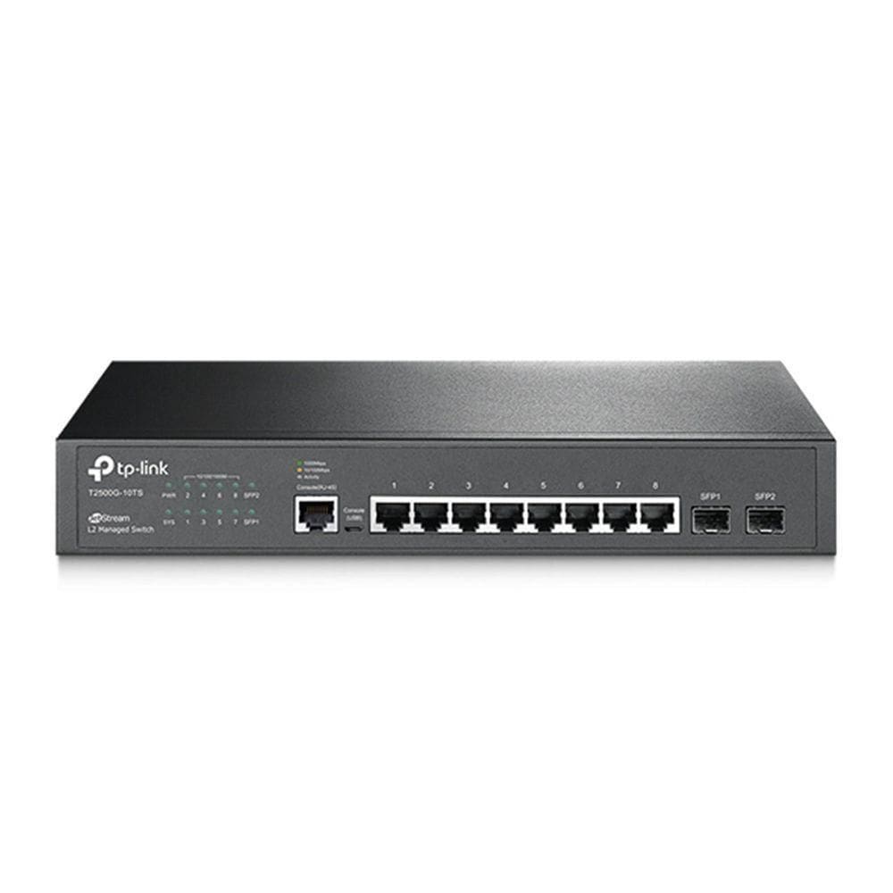 Switch Tp-Link Gerenciável Gigabit 8 Portas 2 Sfp Tl-Sg3210