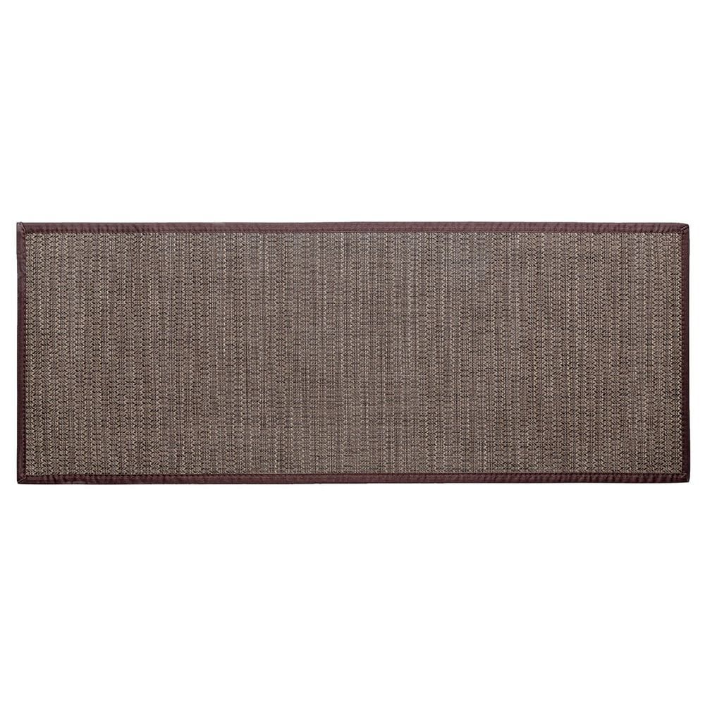 Tapete Passadeira Pratik Antiderrapante 45x120cm Jolitex Castanho
