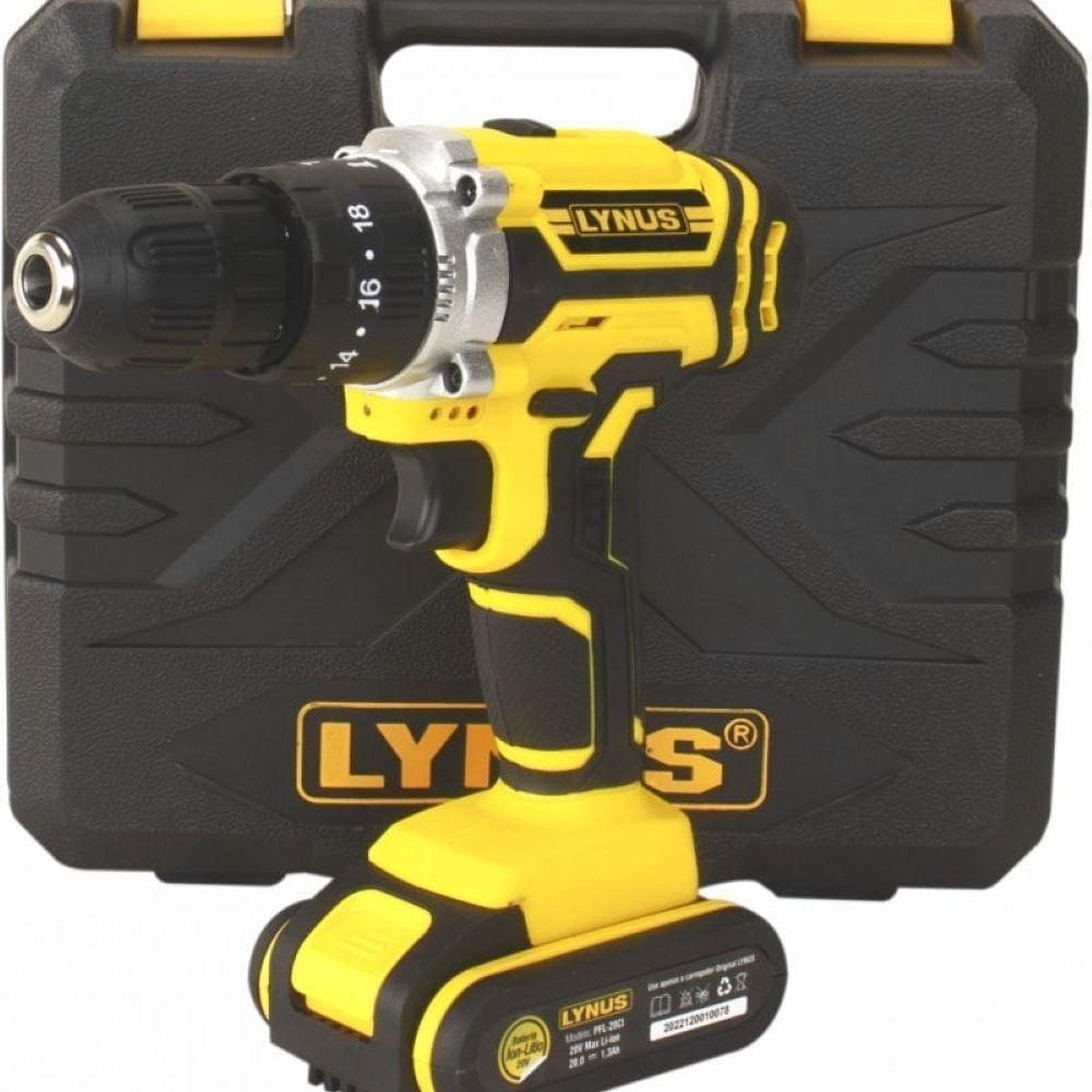 Parafusadeira Com Impacto 20V Com Maleta Pfl-20ci Lynus
