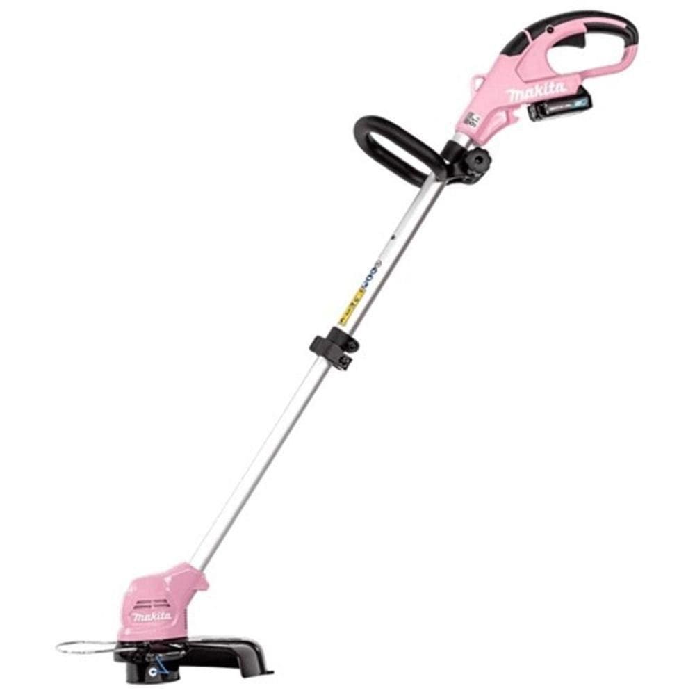 Aparador De Grama Rosa Sem Fio 12V Max Punho D Com Cinta De Ombro Lâmina Plástica Ur100dzp Makita