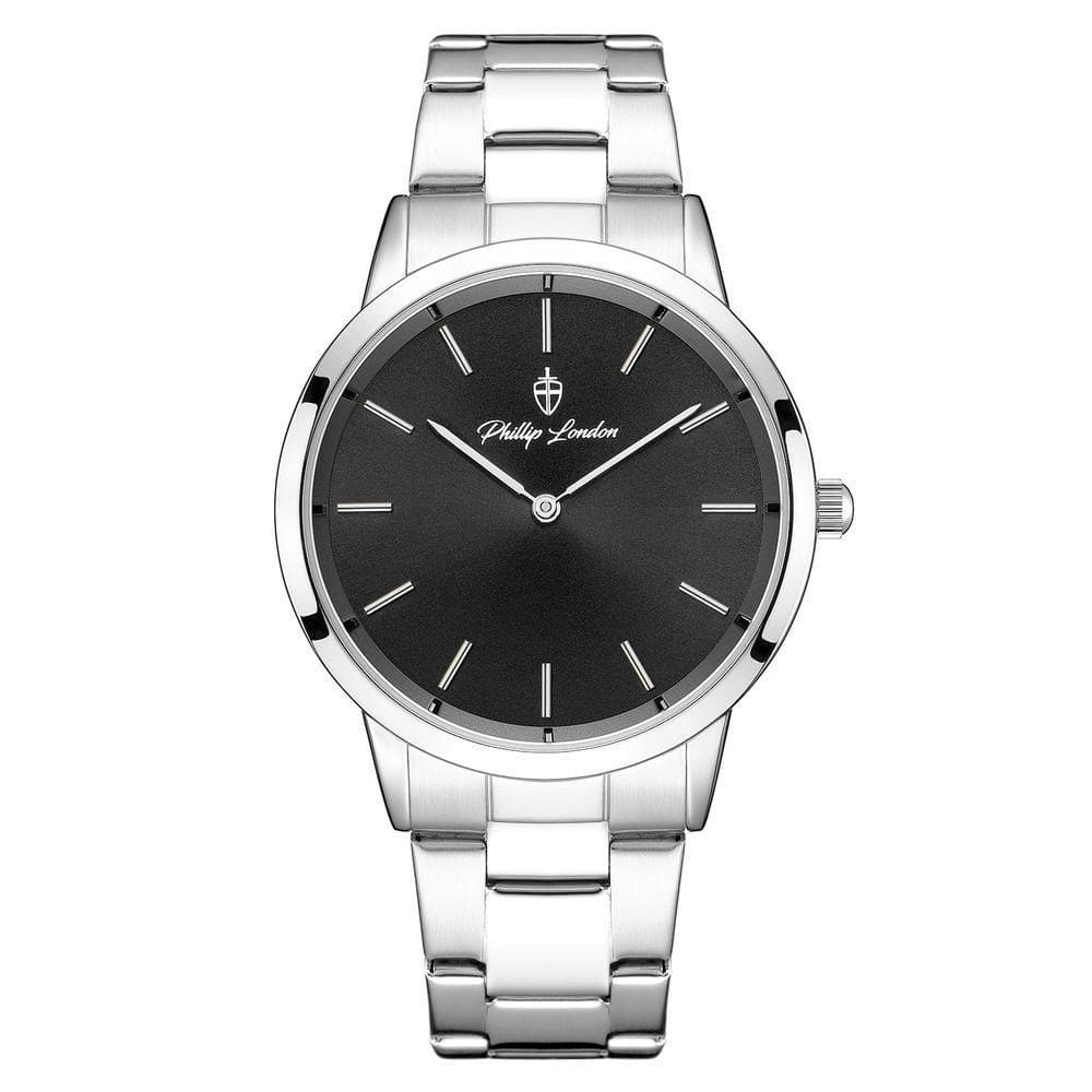 Relógio Masculino Beckham Steel Silver Black 40mm