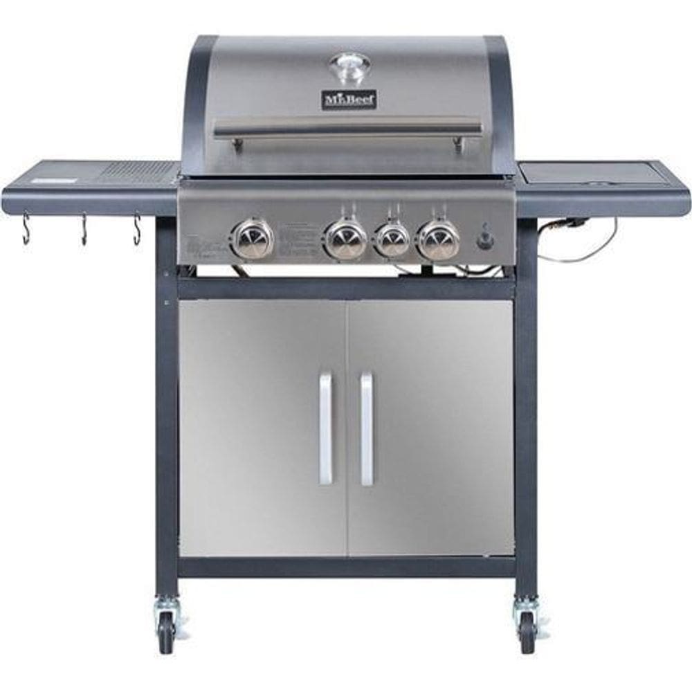 Churrasqueira Americana Premium Inox A Gás Com 4 Queimadores