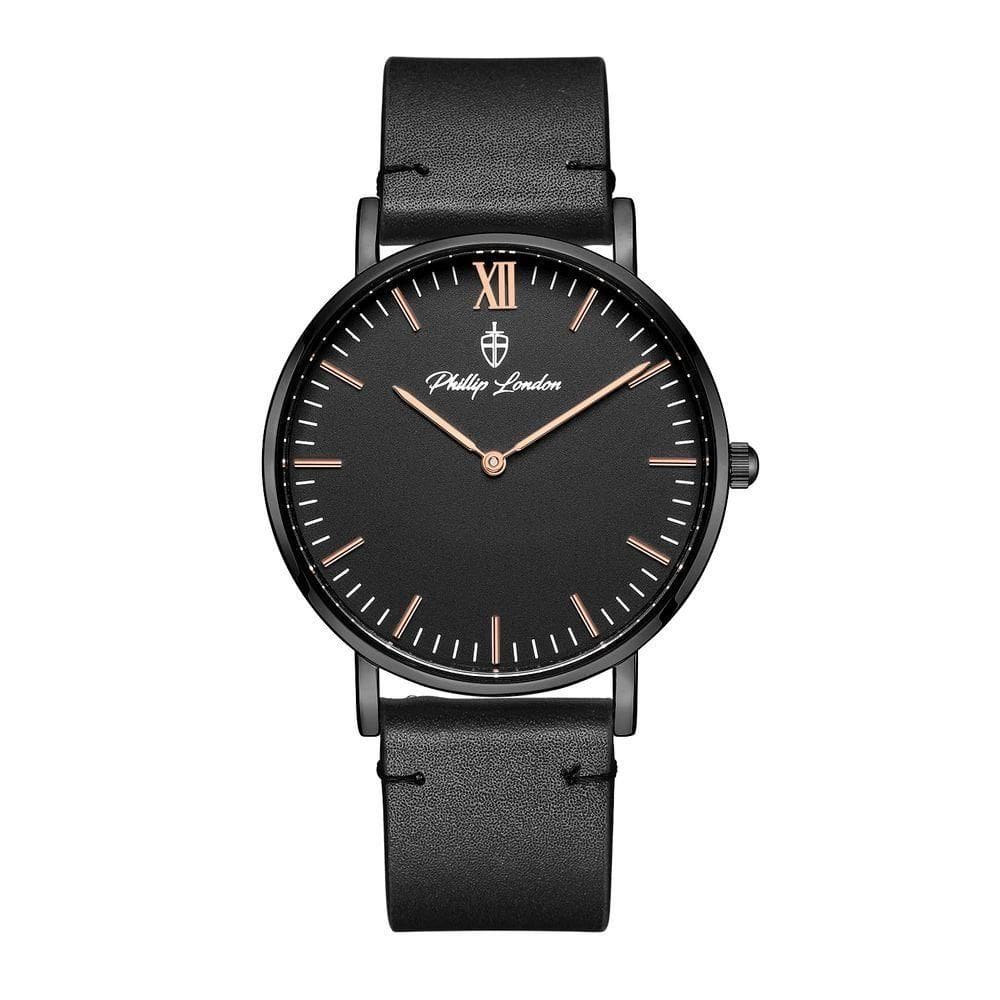 Relógio Masculino Greenwich Leather All Black 40mm