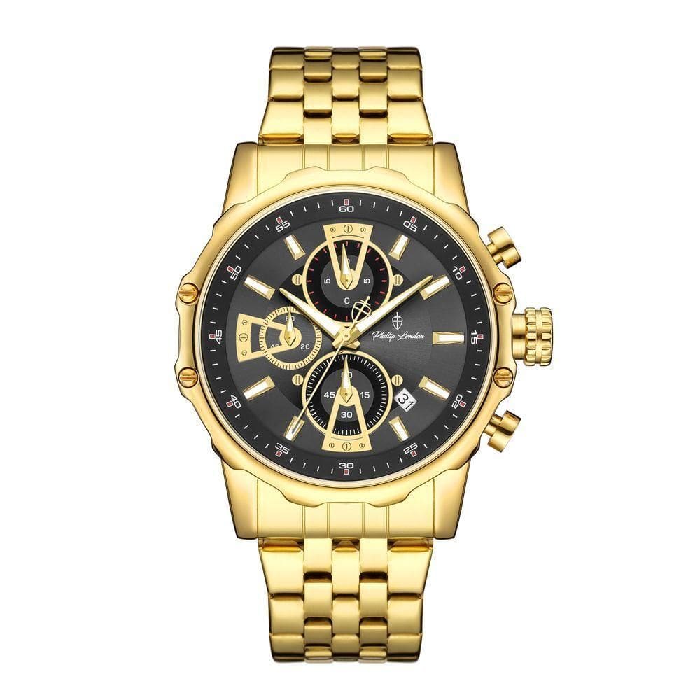 Relógio Masculino New Cyberpunk Gold 45mm