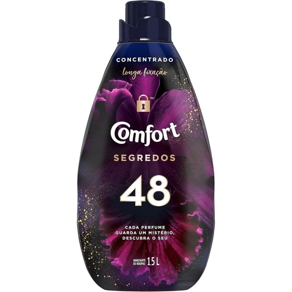 Comfort Amaciante Concentrado Segredos 48 1,5 Lts