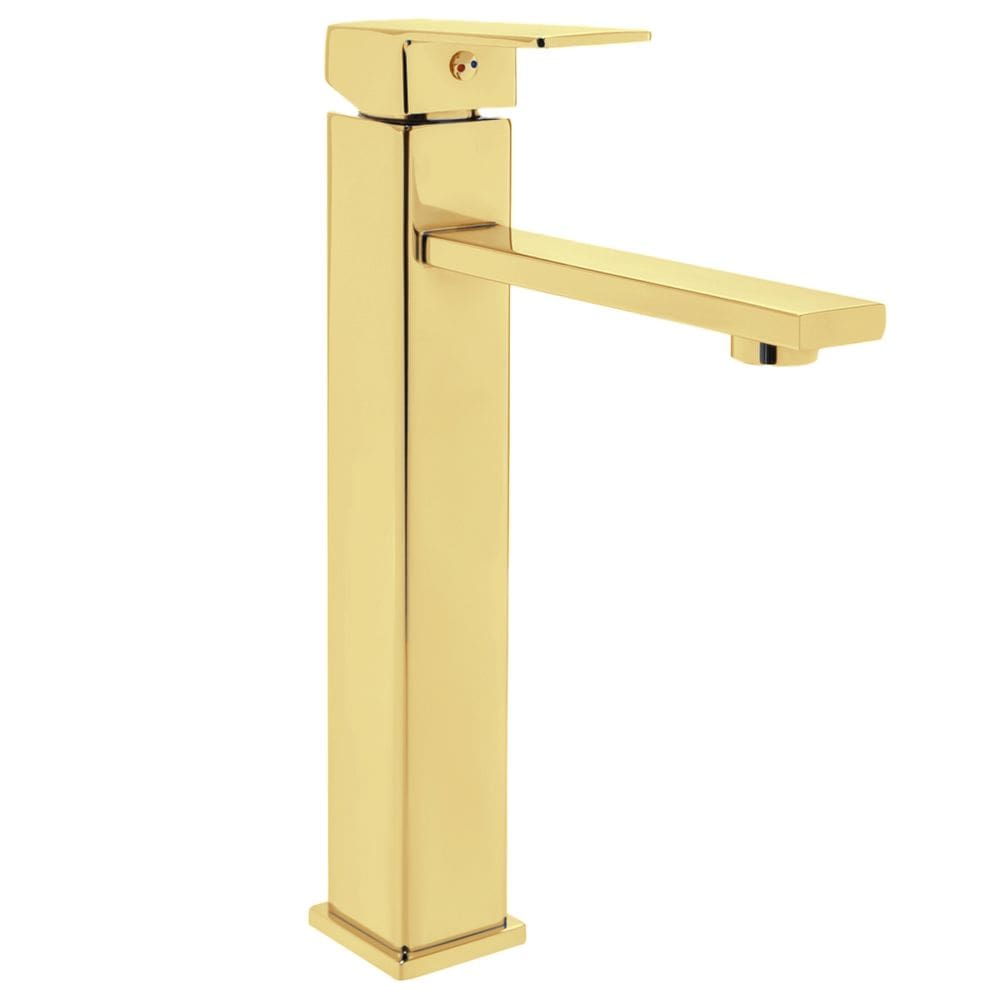 Torneira Misturador Monocomando Banheiro Cuba Dourada